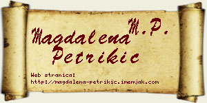 Magdalena Petrikić vizit kartica